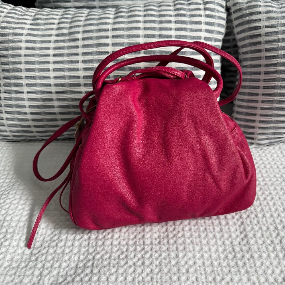 HOBO Leather Darling Small Satchel Flamingo (Pink) NWT
